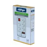 محافظ ولتاژ 5 راهی دیجیتال صوتی و تصویری بدون ارت سیماران SM-525-D طول کابل 180-280